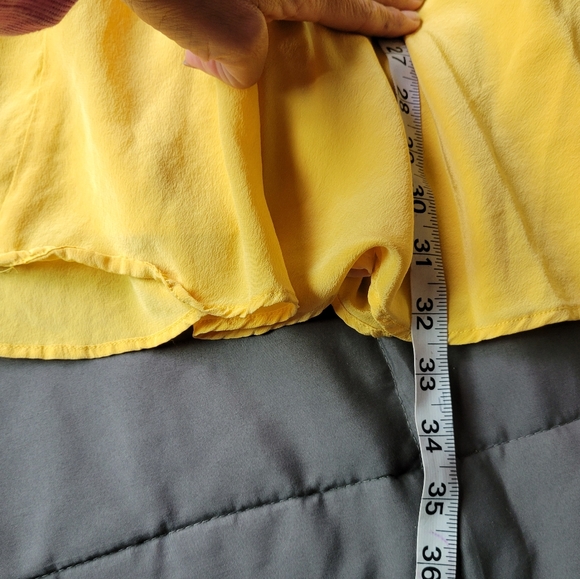 Lavander brown yellow silk dress - Picture 7 of 7